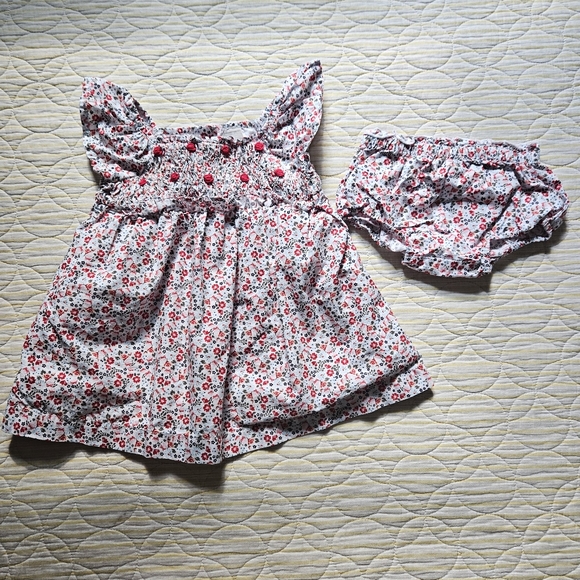 Nordstrom Other - Nordstrom Floral Cotton Dress + Diaper Cover